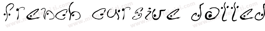 French Cursive Dotted字体转换